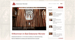 Desktop Screenshot of muenster-doberan.de